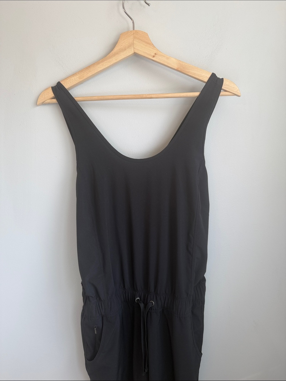Patagonia Fleetwith Romper Jumpsuit Black Small Recycled Polyester Athleisure - Picture 4 of 5